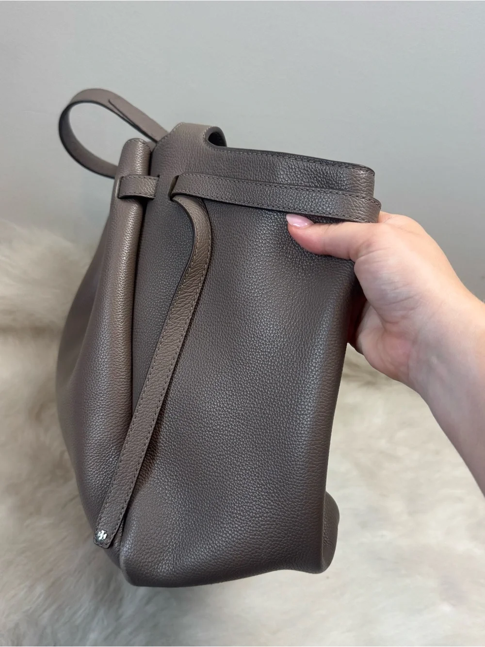 Tory Burch Large Romy Tote in Wild Mushroom